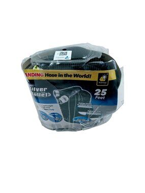 Pocket Hose Silver Bullet Expandable 25 Ft Garden No Kink Lightweight Garden